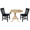 International Concepts 42 in. Dual Drop Leaf Table with 2 Slat Back Dining Chairs - 3 Piece Dining Set K01-42DP-C46-61P - alternate 6
